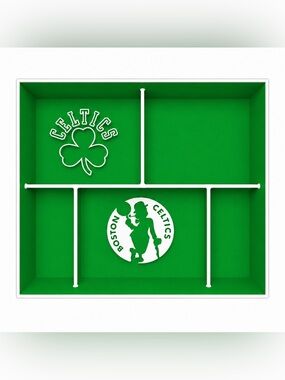 Boston Celtics NBA Pocket Dump Tray - For Keys, Wallet, Money, Etc